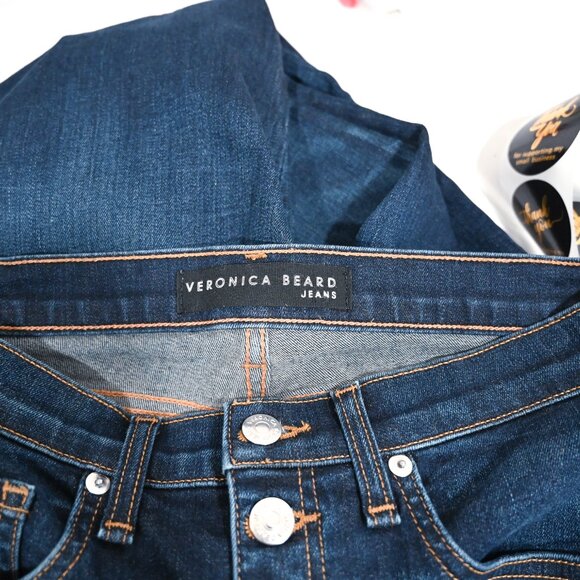 Veronica Beard Jean Size 28 Carolyn 10" Baby Boot - Picture 7 of 9